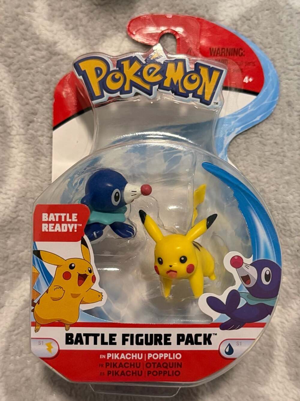 Pokémon Series 1 Battle Figure 2-Pack - Pikachu & Popplio